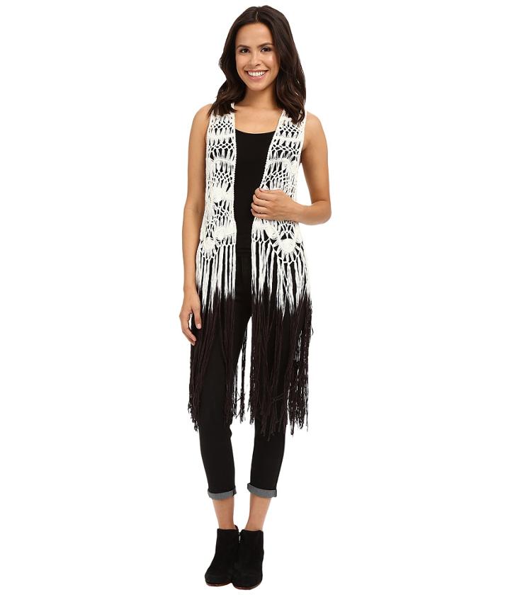 Betsey Johnson - Ombre Crochet Vest