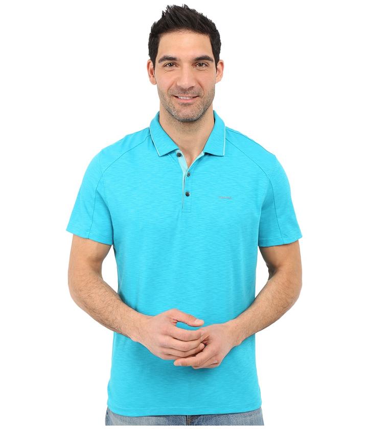 Calvin Klein - Classic Fit Liquid Cotton Tipped Polo Shirt