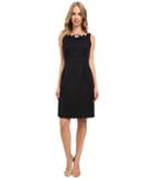 Tahari By Asl - Necklace Of Pearls Textured Sheath Dress