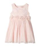 Nanette Lepore Kids - Lurex Ribbon Mesh Dress With Flowers