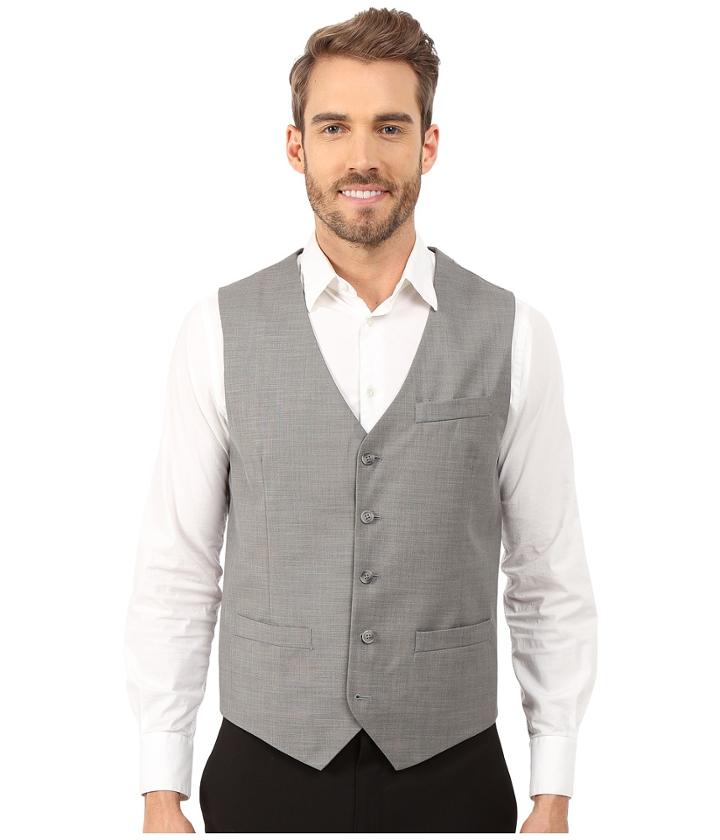 Perry Ellis - Solid Texture Suit Vest