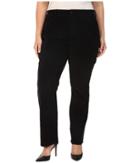 Nydj Plus Size - Plus Size Marilyn Straight Jeans In Corduroy In Black