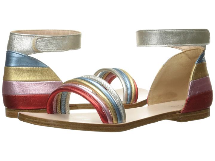 Chloe Kids - Leather Rainbow Colors Sandals