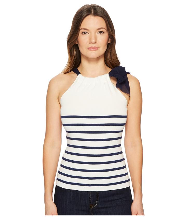 Fuzzi - Stripe Knit Tank Top Sweater