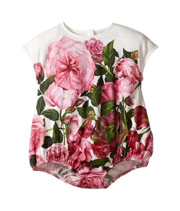 Dolce &amp; Gabbana Kids - Rose Jersey One-piece