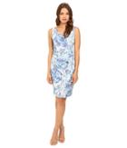 Adrianna Papell - Sleeveless Pleat Wrap Sheath