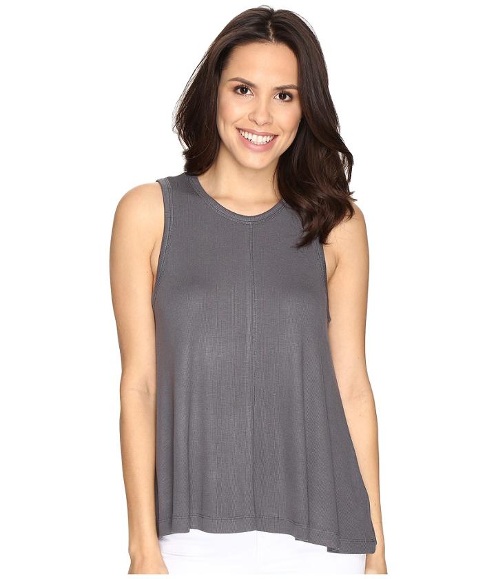 Heather - Basic Rib Swing Tank Top