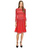 Kate Spade New York - Scallop Stripe Knit Dress