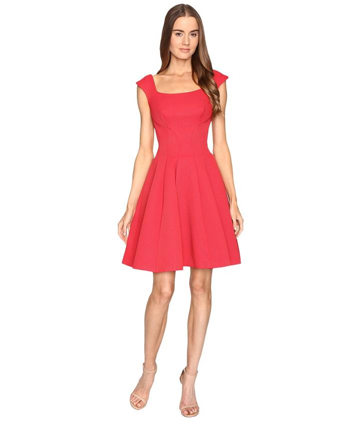 Zac Posen - Sleeveless Ottman Fit And Flare Dress