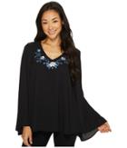 Karen Kane - Embroidered V-neck Top