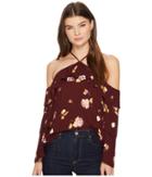 1.state - Cold Shoulder Blouse W/ Tiered Sleeves