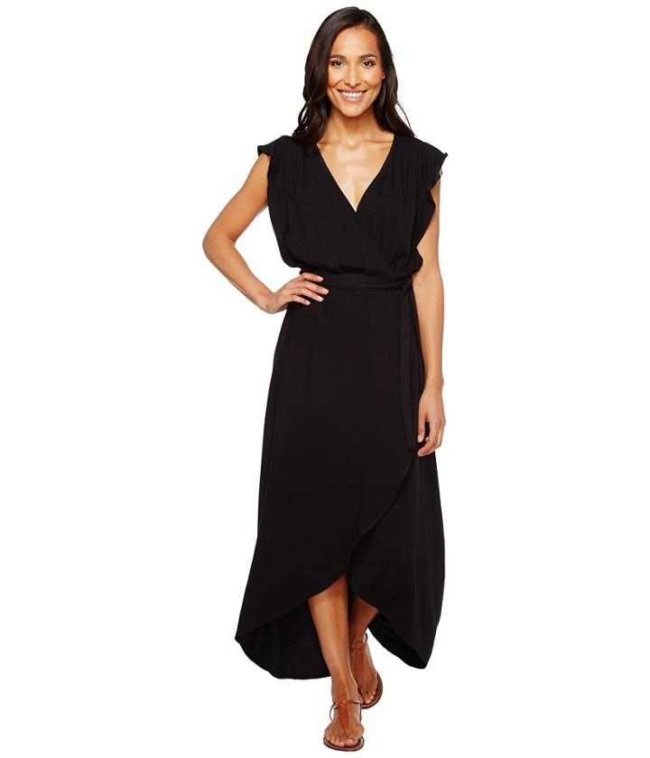 Splendid - Solid Ruffle Wrap Dress