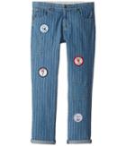 Stella Mccartney Kids - Lohan Pinstripe Jeans With Patches