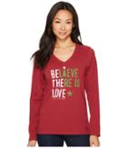 Life Is Good - Believe There Is Love Long Sleeve Crusher Vee
