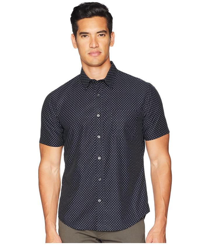 Vince - Micro Star Print Short Sleeve Shirt