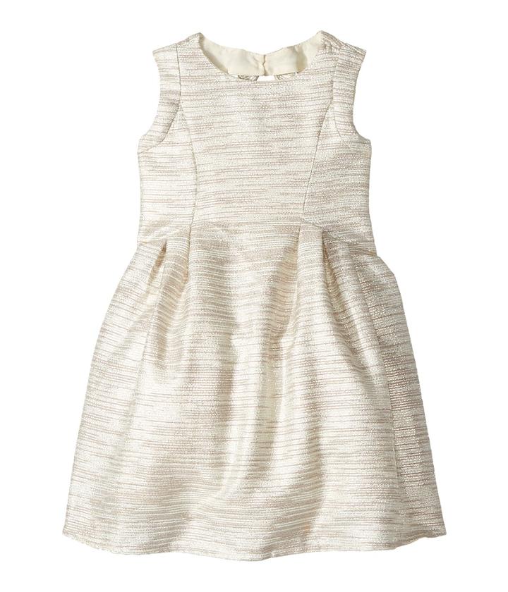 Us Angels - Sleeveless Cutaway Back With Box Pleat Skirt Dress