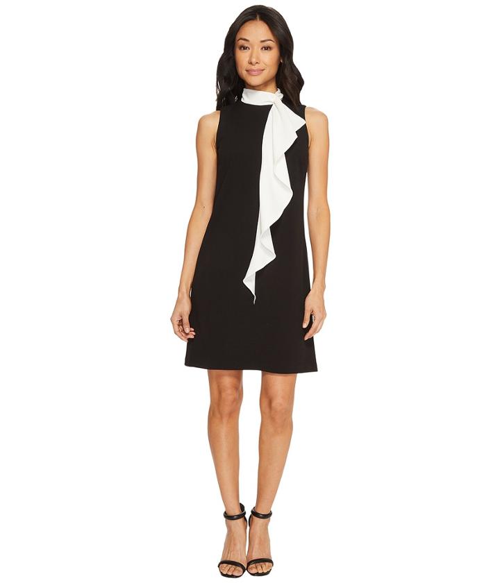 Adrianna Papell - Knit Crepe Corkscrew Shift Dress