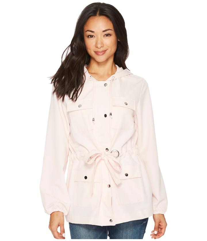 Tribal - Soft Twill Hooded Jacket With Belt