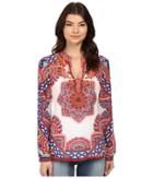 Hale Bob - Romantic Renegade Long Sleeve Silk Beaded Blouse