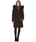 Vince Camuto - Belted Long Coat With Faux Fur Detail N8441