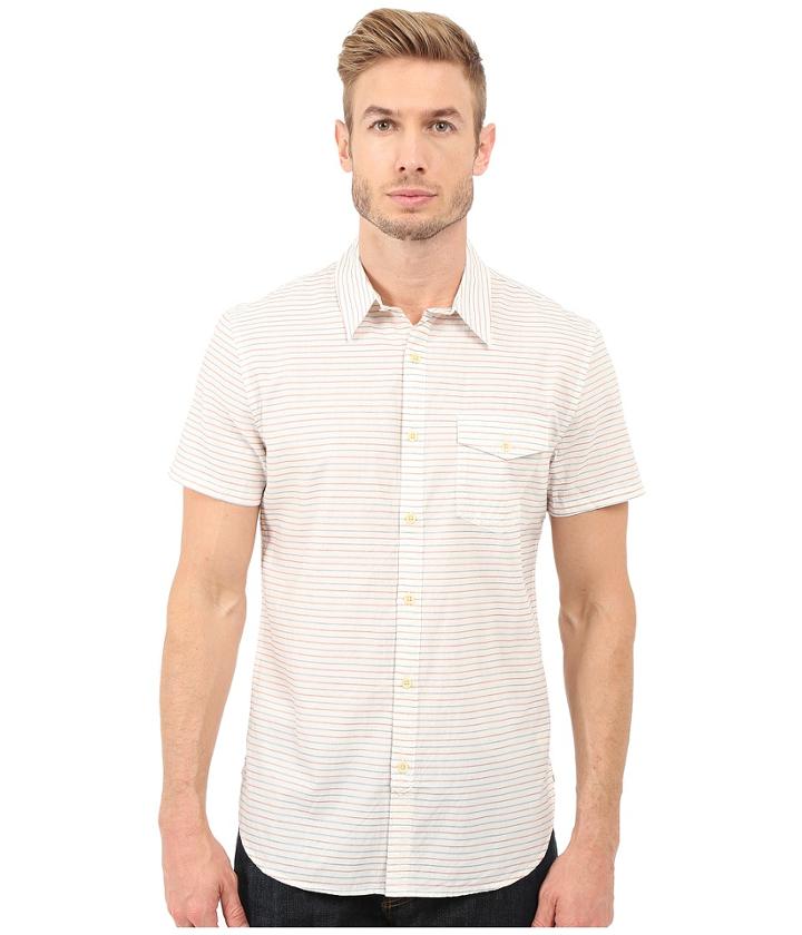 Lucky Brand - Short Sleeve One-pocket Shirt