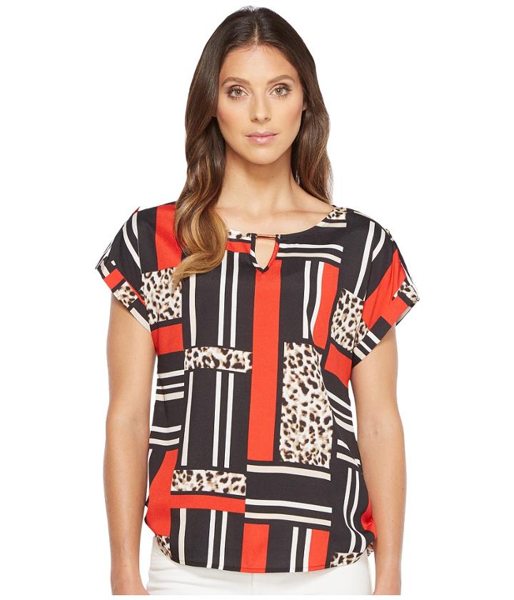 Calvin Klein - Printed Top With Bar Hardware