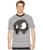 Mcq - Striped Monster Dropped Shoulder T-shirt