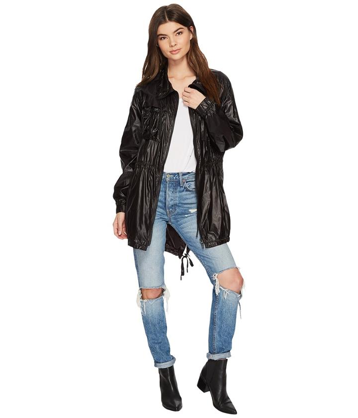 Blank Nyc - Drawstring Lightweight Jacket In After Dark