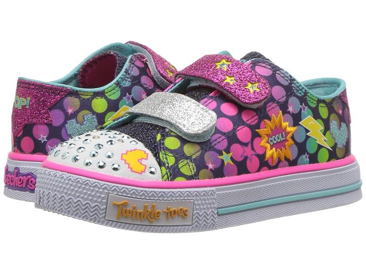 Skechers Kids - Twinkle Toes: Shuffles - Poppin' 10835n Lights