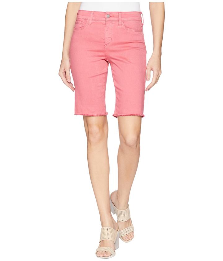 Nydj - Briella Shorts W/ Fray Hem In Begonia