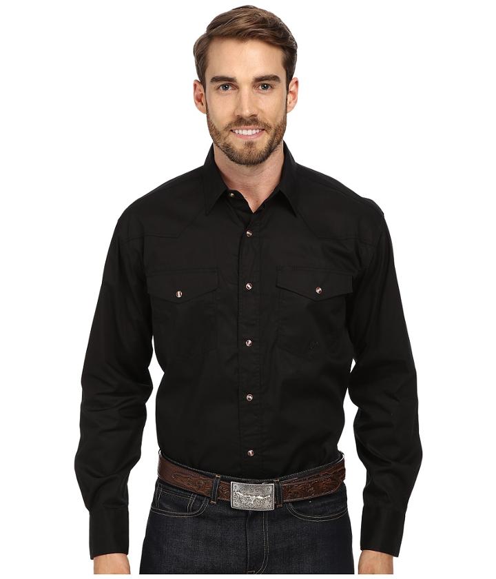 Roper - L/s Solid Basic Snap Front