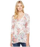 Nally &amp; Millie - Printed V-neck Floral Tunic