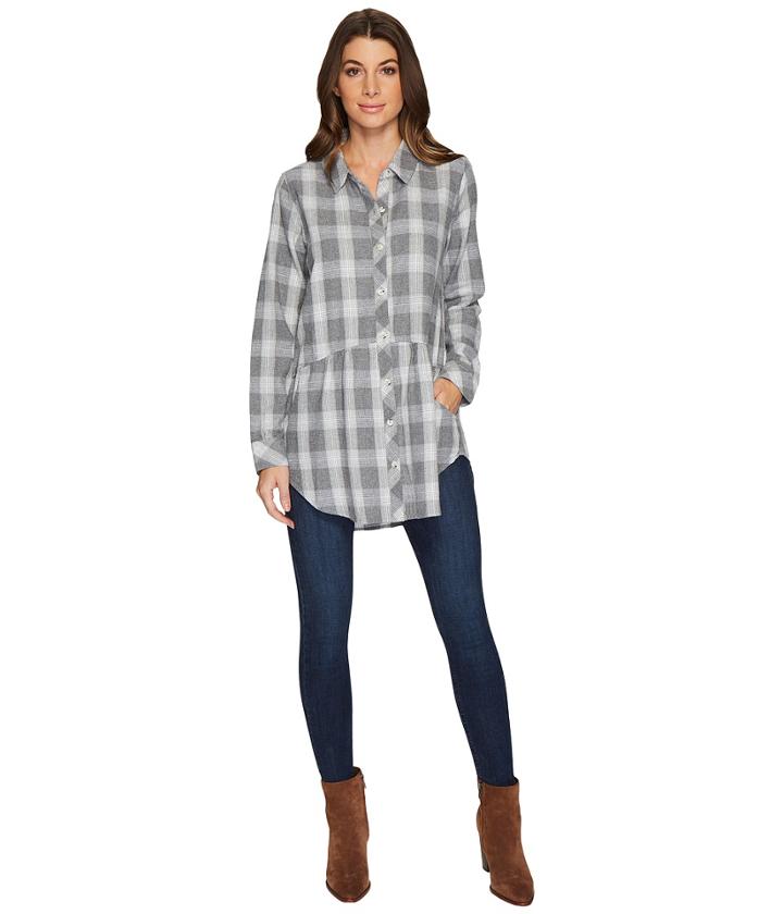 Mod-o-doc - Flannel Long Sleeve Shirt With Front Pockets