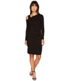 Vince Camuto - Long Sleeve Cold Shoulder Dress With Ruching
