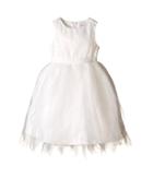 Us Angels - Dot Netting Sleeveless Dress W/ Tiered Hanky Hem Skirt