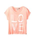 Ikks - Jersey Top With Burnout Short Sleeves Follow Your Dreams Arrow Graphic