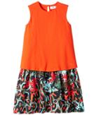 Versace Kids - Layered Dress W/ Animal Print Skirt