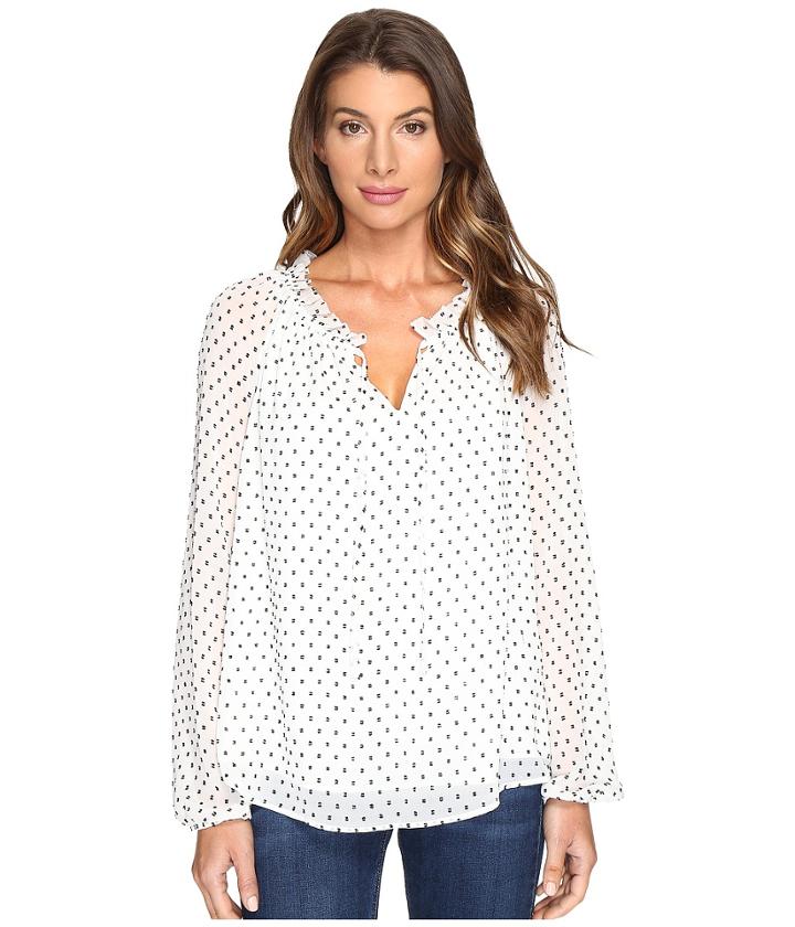 Nydj - Clipped Jacquard Soft Blouse