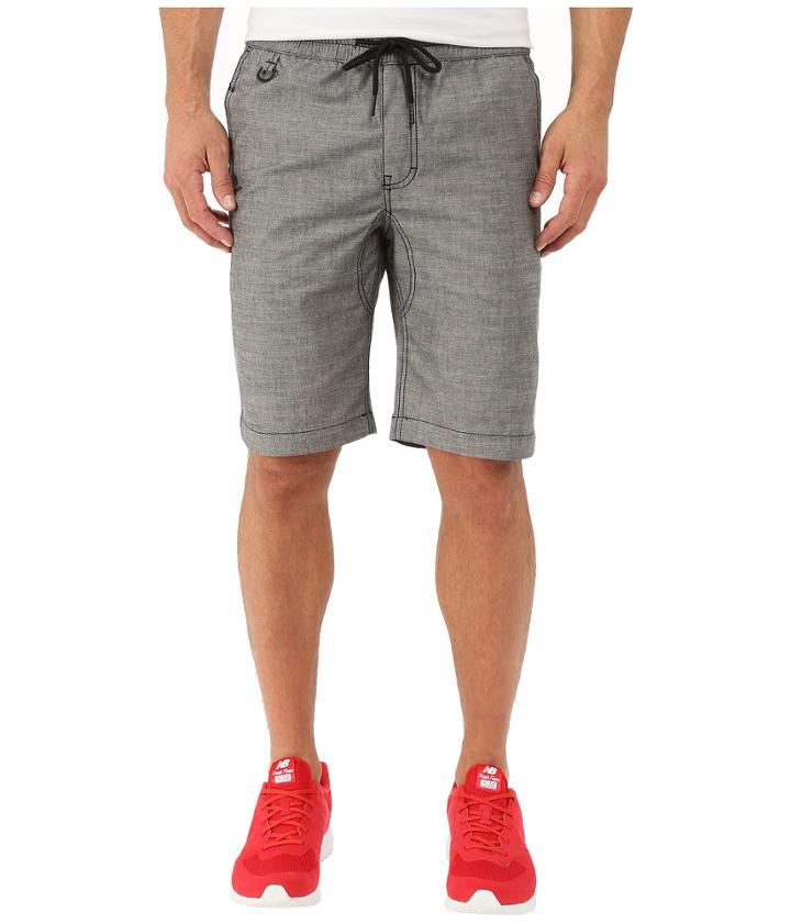 Publish - Saar - Stretch Chambray On Elastic Waistband Shorts