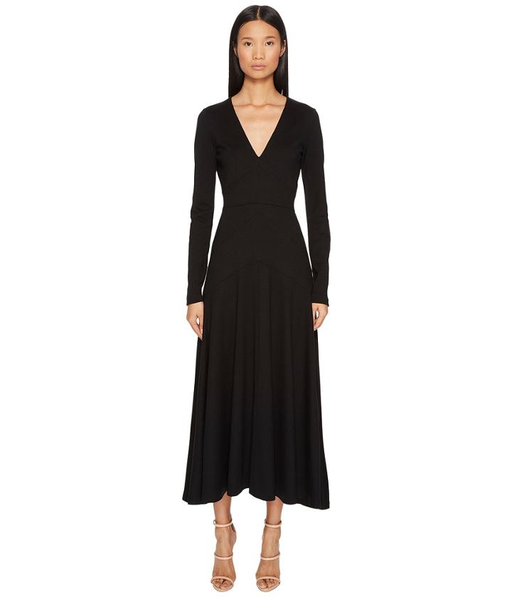 Dsquared2 - Wool Jersey Grunge Long Sleeve Dress