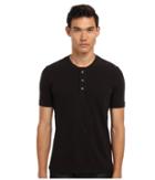 Vince - Jersey Flame Henley W/ Poplin S/s Henley