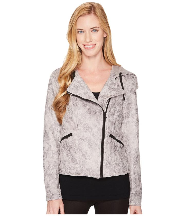 Blanc Noir - Hooded Moto Jacket