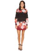 Laundry By Shelli Segal - Printed Sheath Dress With Sleeve Detail
