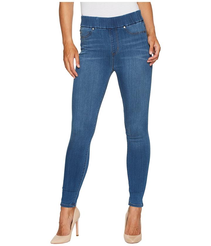 Liverpool - Farrah High-waist Pull-on Ankle In Silky Soft Denim In Coronado Mid