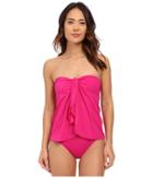 Lauren By Ralph Lauren - Beach Club Flyaway Strapless One-piece W/ Molded Cup