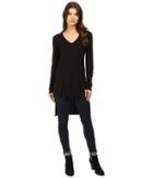 Heather - Long Sleeve V-neck High-low Tunic