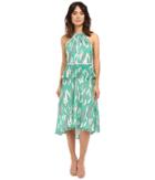 Adelyn Rae - Midi Printed Peplum Dress