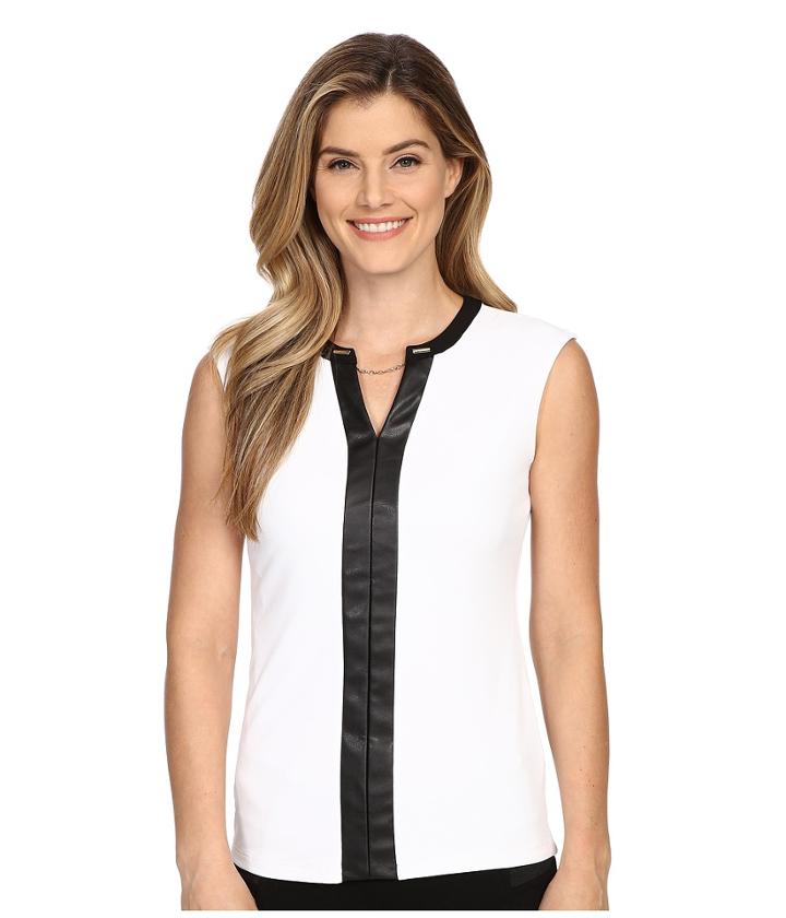 Calvin Klein - Sleeveless V-neck Chain Top