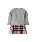 Burberry Kids - Sweater Top Check Skirt Dress