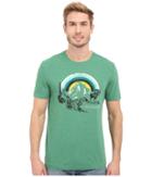 Life Is Good - Life Is Good Stripe Sunset Moose Cool Tee